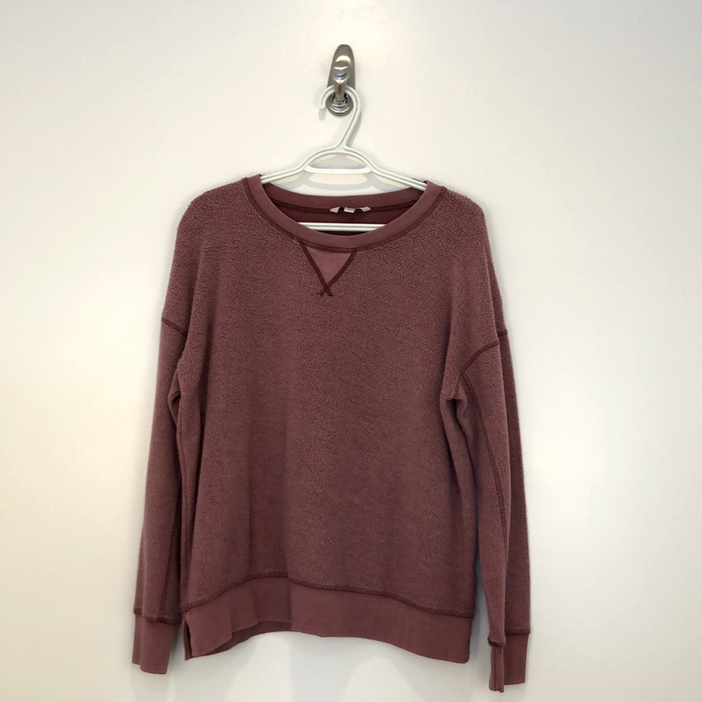 american eagle pink sweatshirt long sleeve large